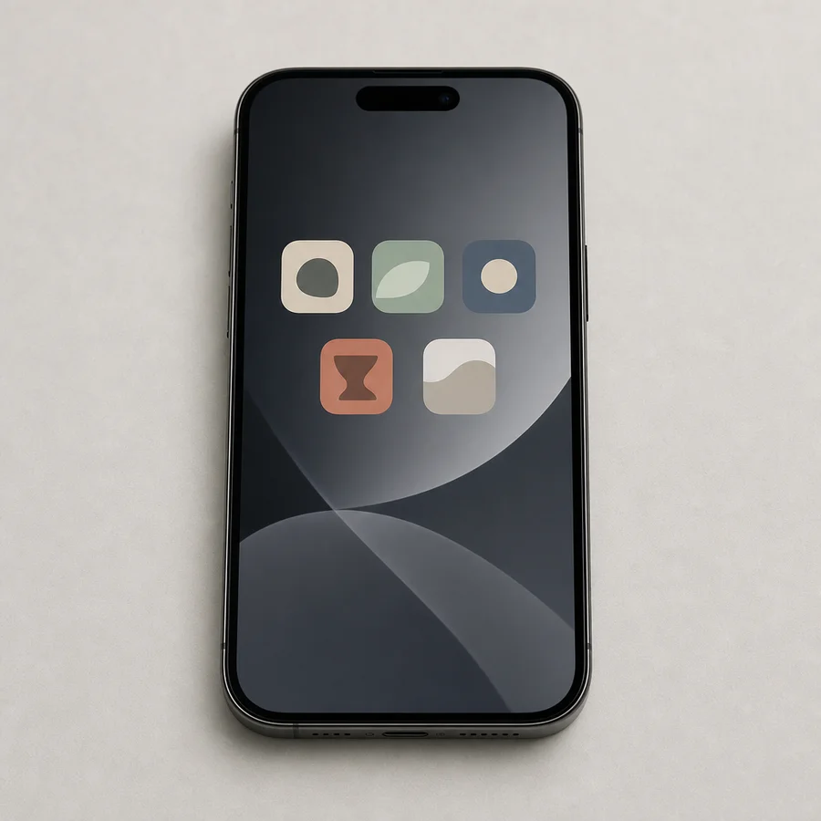 A phone showing wallet and exchange apps, the apps themselves are not the funds